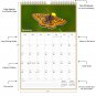 2026 Wall Calendar Spiral-bound Twin - 12 Months Planner 11" x 17" (Butterfly)