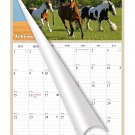 2026 Wall Calendar Spiral-bound Twin - 12 Months Planner 11" x 17" (Horses)