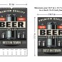 2026 Wall Oversized Art Poster Calendar Spiral-bound Twin-Wire Binding- Beer
