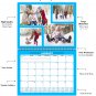 2026 Scrapbook Wall Calendar Spiral-bound (Add Your Own Photos) - 12 Months Desktop #05
