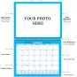2026 Scrapbook Wall Calendar Spiral-bound (Add Your Own Photos) - 12 Months Desktop #05