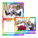 2026 Scrapbook Wall Calendar Spiral-bound (Add Your Own Photos) - 12 Months Desktop #014