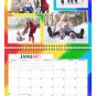 2026 Scrapbook Wall Calendar Spiral-bound (Add Your Own Photos) - 12 Months Desktop #014