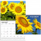 2026 Spiral-bound Wall Calendar (Sunflowers) - 12 Months Desktop (11x17)