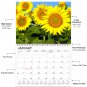 2026 Spiral-bound Wall Calendar (Sunflowers) - 12 Months Desktop (11x17)
