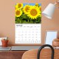 2026 Spiral-bound Wall Calendar (Sunflowers) - 12 Months Desktop (11x17)
