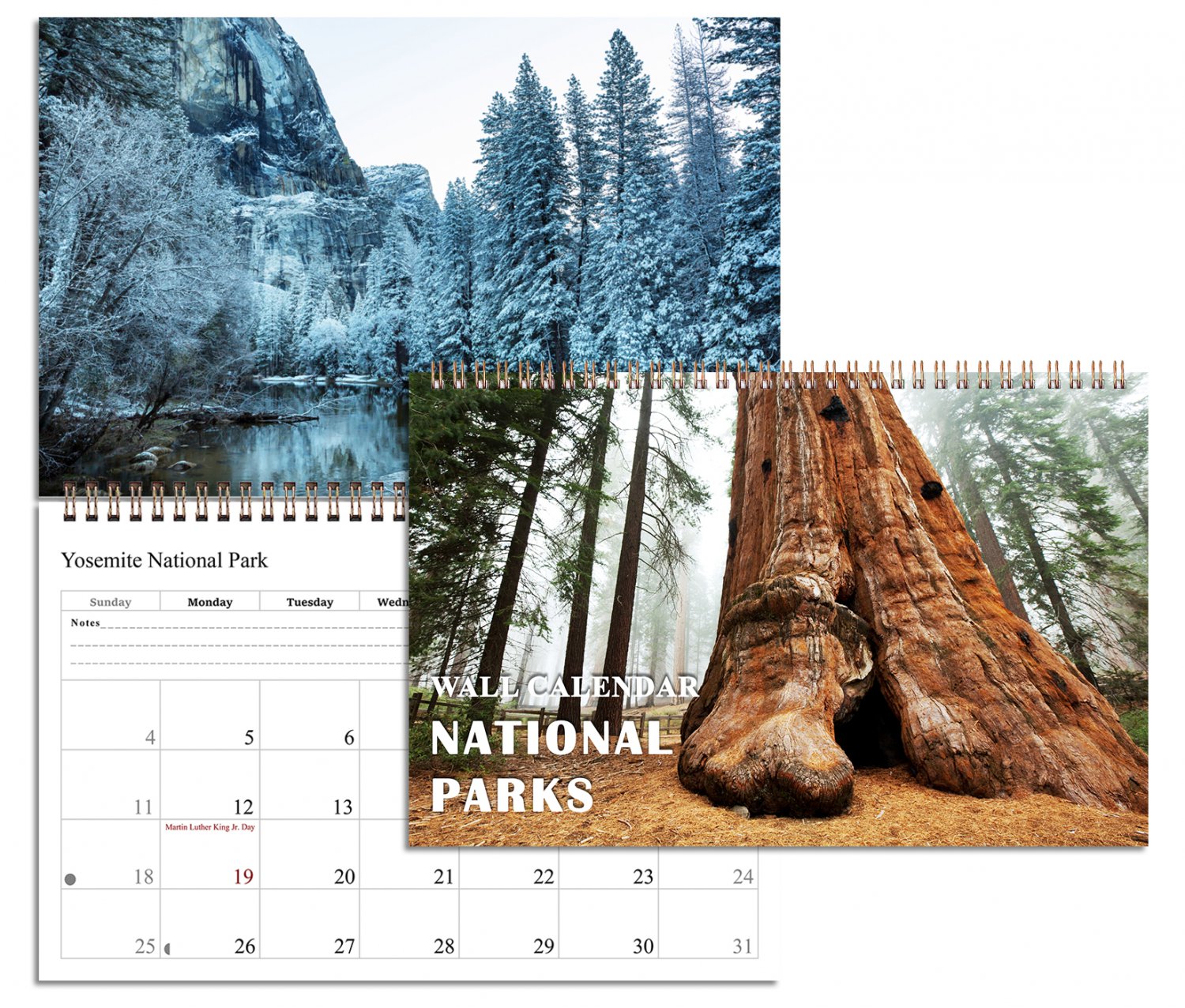 2026 Spiral-bound Wall Calendar (National Parks) - 12 Months Desktop / Wall Calendar/ Planner