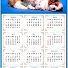 2026 Peel & Stick Calendar - Today is my Lucky Day Removable - Dogs 011 (12"x 8")