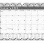 2026 Monthly Spiral-Bound Wall/Desk Calendar - 12 Months Desktop - B&W - (Edition #04)