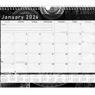2026 Monthly Spiral-Bound Wall/Desk Calendar - 12 Months Desktop - B&W - (Edition #012) 2026 Monthly Spiral-Bound Wall/Desk Calendar - 12 Months Desktop - B&W - (Edition #012)