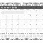 2026 Monthly Spiral-Bound Wall/Desk Calendar - 12 Months Desktop - B&W - (Edition #014)