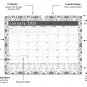 2026 Monthly Spiral-Bound Wall/Desk Calendar - 12 Months Desktop - B&W - (Edition #014)