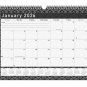 2026 Monthly Spiral-Bound Wall/Desk Calendar - 12 Months Desktop - B&W - (Edition #017)