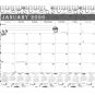 2026 Monthly Spiral-Bound Wall/Desk Calendar - 12 Months Desktop - B&W - (Edition #030)