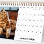 2026-12 Months Desk Calendar Desktop Planner with To-Do List (Cats)