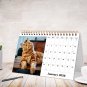 2026-12 Months Desk Calendar Desktop Planner with To-Do List (Cats)