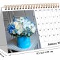 2026-12 Months Desk Calendar Desktop Planner with To-Do List (Bouquets)