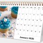 2026-12 Months Desk Calendar Desktop Planner with To-Do List (Cupcakes)