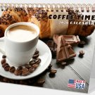 2026-12 Months Desk Calendar Desktop Planner with To-Do List (Coffee Time)