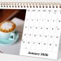 2026-12 Months Desk Calendar Desktop Planner with To-Do List (Coffee Time)