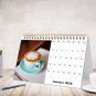2026-12 Months Desk Calendar Desktop Planner with To-Do List (Coffee Time)