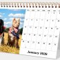 2026-12 Months Desk Calendar Desktop Planner with To-Do List (Dogs)