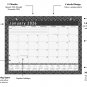 2026 Monthly Magnetic/Desk Calendar - 12 Months Desktop/Wall Calendar - B&W - (Edition #017)