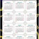 2026 Peel & Stick Calendar - Today is my Lucky Day Removable - 05 (9"x 6")