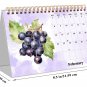 2026-12 Months Desk Calendar Desktop Planner with To-Do List (Fruits & Berries)