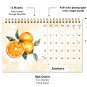 2026-12 Months Desk Calendar Desktop Planner with To-Do List (Fruits & Berries)