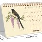 2026-12 Months Desk Calendar Desktop Planner with To-Do List (Ukioy-e Birds)