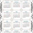 2026 Peel & Stick Calendar - Today is my Lucky Day Removable - 039 (9"x 6")