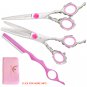 Washi Scissor Rosebud hair shear adjustable tension knob convex edge finger rest