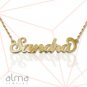 18k solid yellow pure gold necklace chain fine jewelry custom name men women