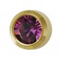 studex ear piercing stud earring women pierced pair stainless steel amethyst feb