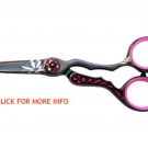washi scissor black orchid set 440c steel shear beauty salon equipment hair bun
