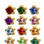 studex ear piercing 124 pair studs tool universal steel set 24k beauty jewelry