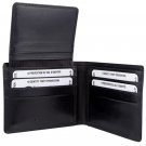 Authentic Bugatti Leather Wallet with Identity Block Protection - 12 Card Slots