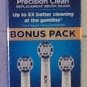 Oral B Professional Powered  Braun 3 Precision Clean Replacement + 1 deep Sweep