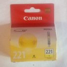 New Genuine Canon 2948B001 221 Y yellow cli-221 ink Cartridge Sealed !!