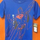 NWT Under Armour DC Comics Boys BLUE Superman T-Shirt Top YXS Baby/Toddler/Kids