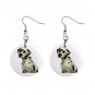 Dalmatian 1" Button Earrings 12100109