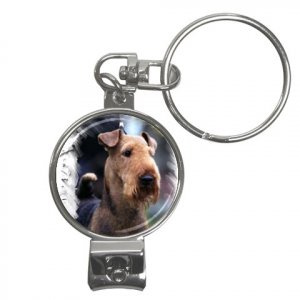 Airedale Terrier Nail Clippers Key Chain 12100165