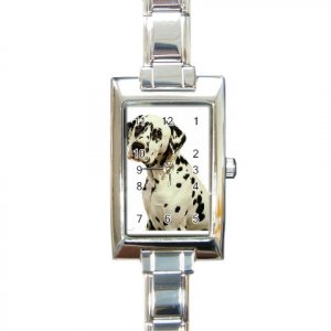 Dalmatian Rectangular Italian Charm Watch 12100106