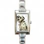 Dalmatian Rectangular Italian Charm Watch 12100106