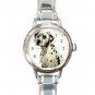 Dalmatian Round Italian Charm Watch 12100107