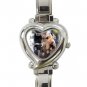 Airedale Terrier Heart Shape Italian Charm Watch 12100169