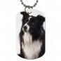 Border Collie Dog Tag Necklace Chain - 12142757