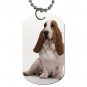 Basset Hound Dog Tag Necklace Chain - 12100045