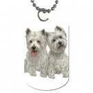 Westies - West Highland White Terriers - Dog Tag Necklace Chain - 12111272